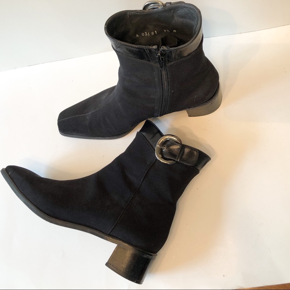 Stuart Weitzman Gore-Tex Ankle Boots Black Sz 9.5